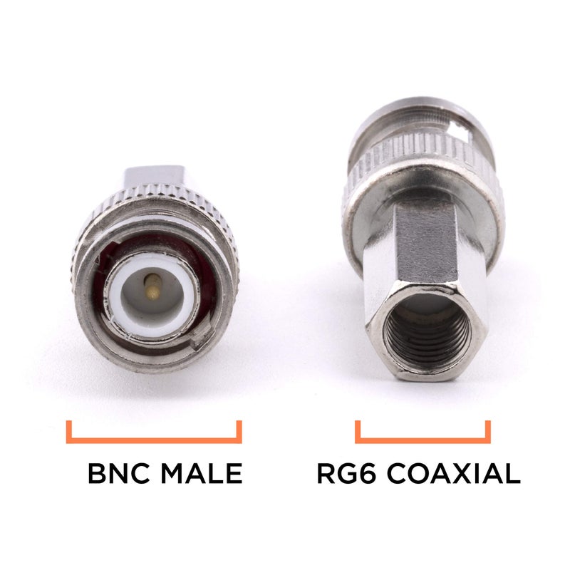 THE CIMPLE CO RG6 Coaxial Cable Connector, Screw On (Twist On) - SDI, HD-SDI, CCTV, Security, Video Card, Camera, Solderless - RG6 - Pack of 50 - Image 3